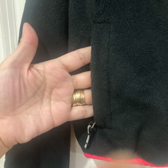 Columbia kids fleece jacket black and red size 4/5 - Picture 4 of 5